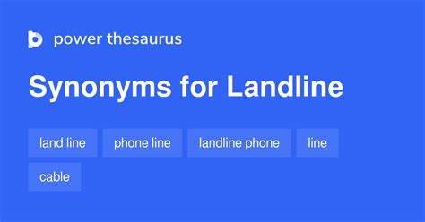 21 Landline Synonyms. Similar words for Landline.